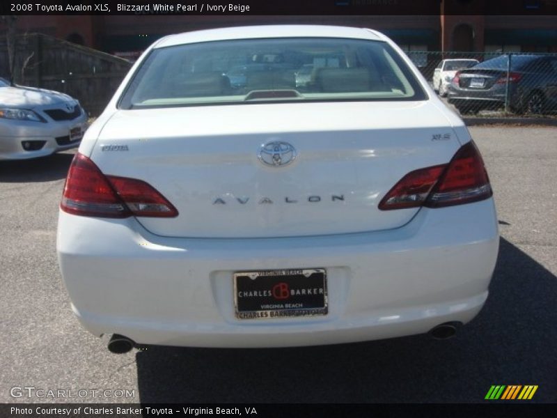 Blizzard White Pearl / Ivory Beige 2008 Toyota Avalon XLS