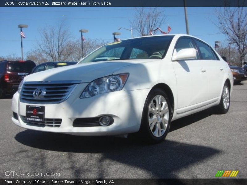 Blizzard White Pearl / Ivory Beige 2008 Toyota Avalon XLS