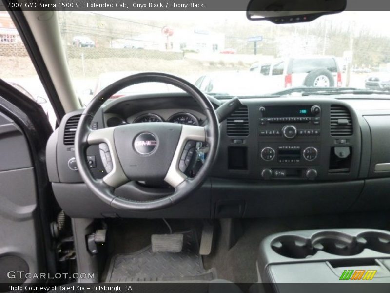 Onyx Black / Ebony Black 2007 GMC Sierra 1500 SLE Extended Cab