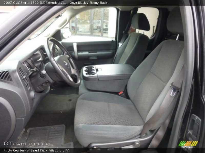 Onyx Black / Ebony Black 2007 GMC Sierra 1500 SLE Extended Cab