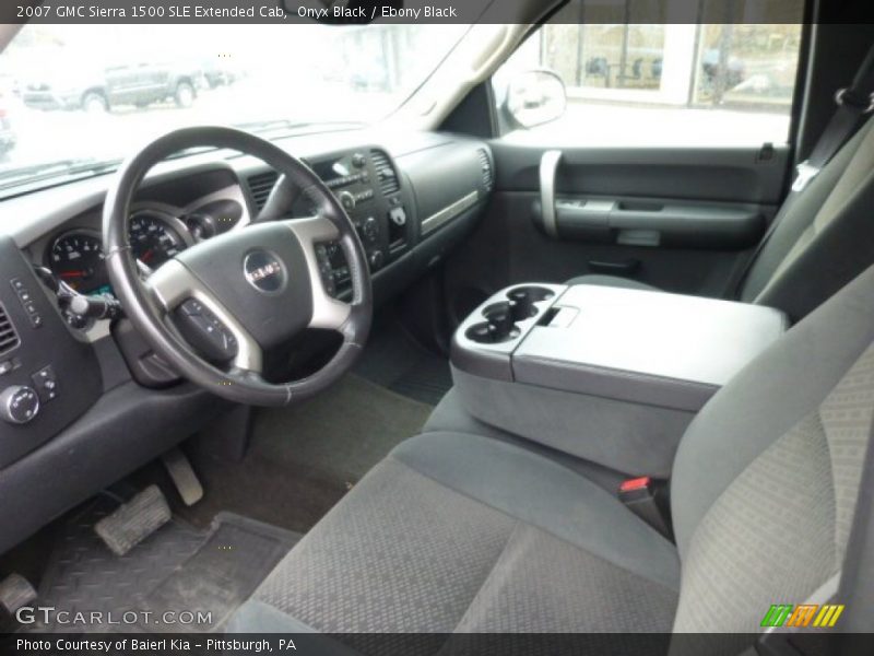 Onyx Black / Ebony Black 2007 GMC Sierra 1500 SLE Extended Cab
