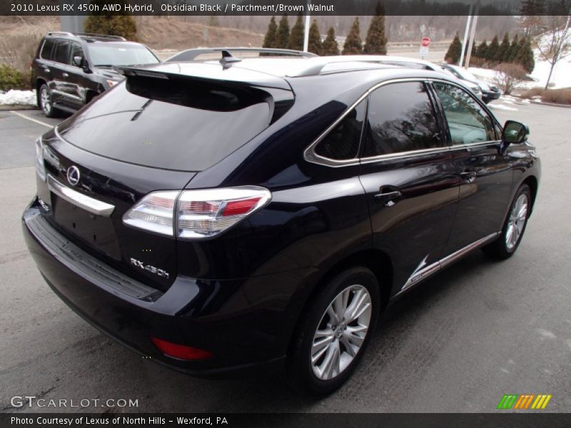 Obsidian Black / Parchment/Brown Walnut 2010 Lexus RX 450h AWD Hybrid