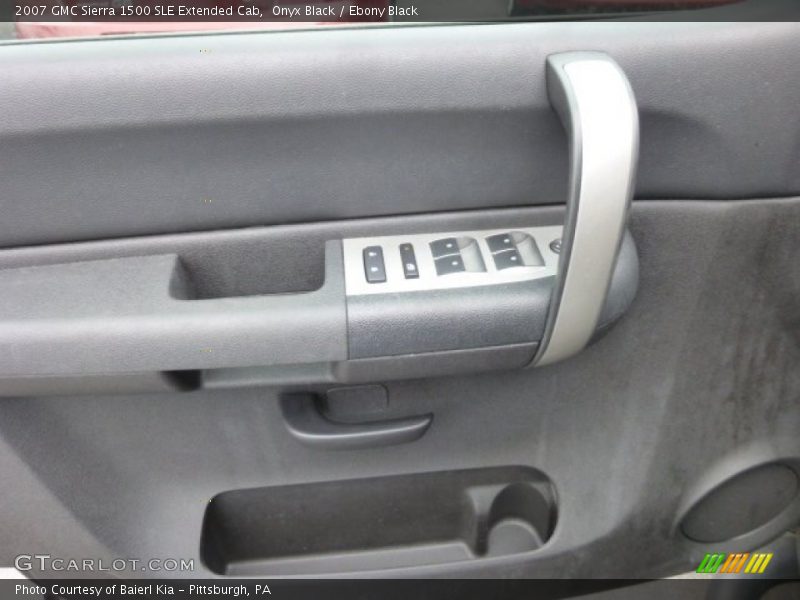 Onyx Black / Ebony Black 2007 GMC Sierra 1500 SLE Extended Cab