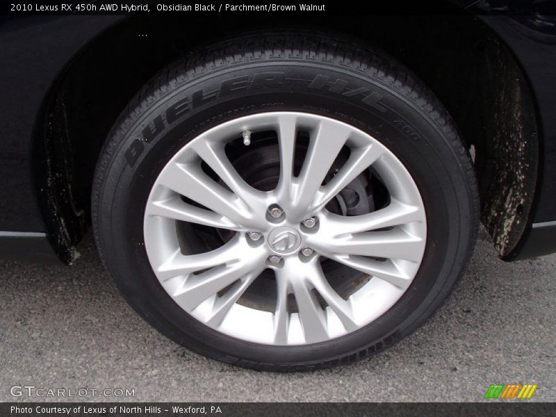 Obsidian Black / Parchment/Brown Walnut 2010 Lexus RX 450h AWD Hybrid
