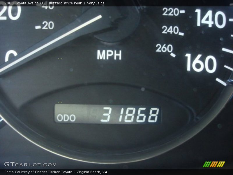 Blizzard White Pearl / Ivory Beige 2008 Toyota Avalon XLS