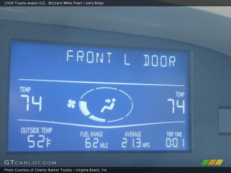 Blizzard White Pearl / Ivory Beige 2008 Toyota Avalon XLS