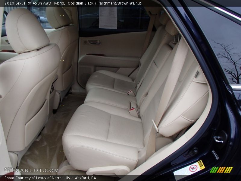 Obsidian Black / Parchment/Brown Walnut 2010 Lexus RX 450h AWD Hybrid