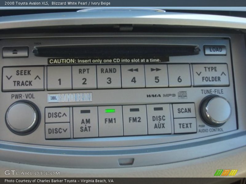 Blizzard White Pearl / Ivory Beige 2008 Toyota Avalon XLS