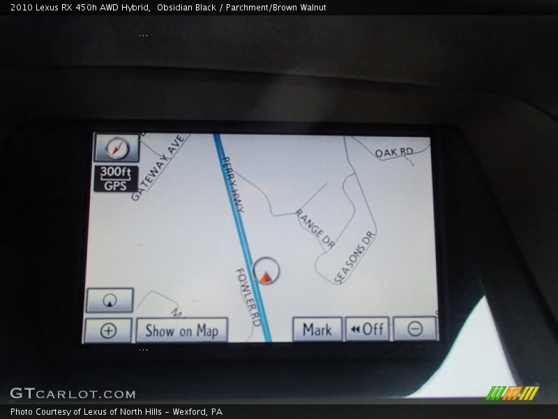 Obsidian Black / Parchment/Brown Walnut 2010 Lexus RX 450h AWD Hybrid