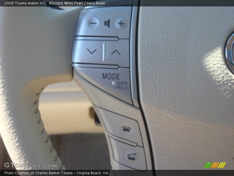 Blizzard White Pearl / Ivory Beige 2008 Toyota Avalon XLS