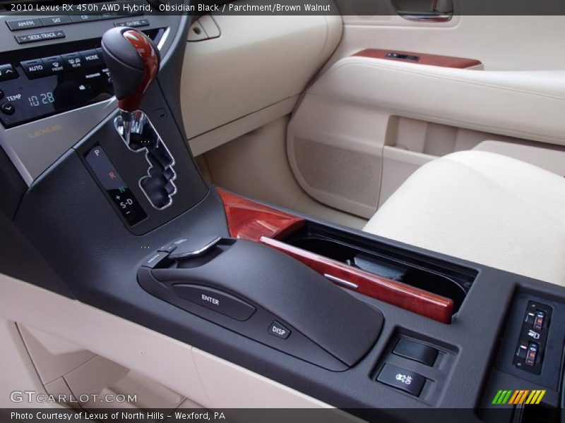 Obsidian Black / Parchment/Brown Walnut 2010 Lexus RX 450h AWD Hybrid