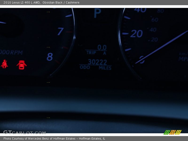 Obsidian Black / Cashmere 2010 Lexus LS 460 L AWD
