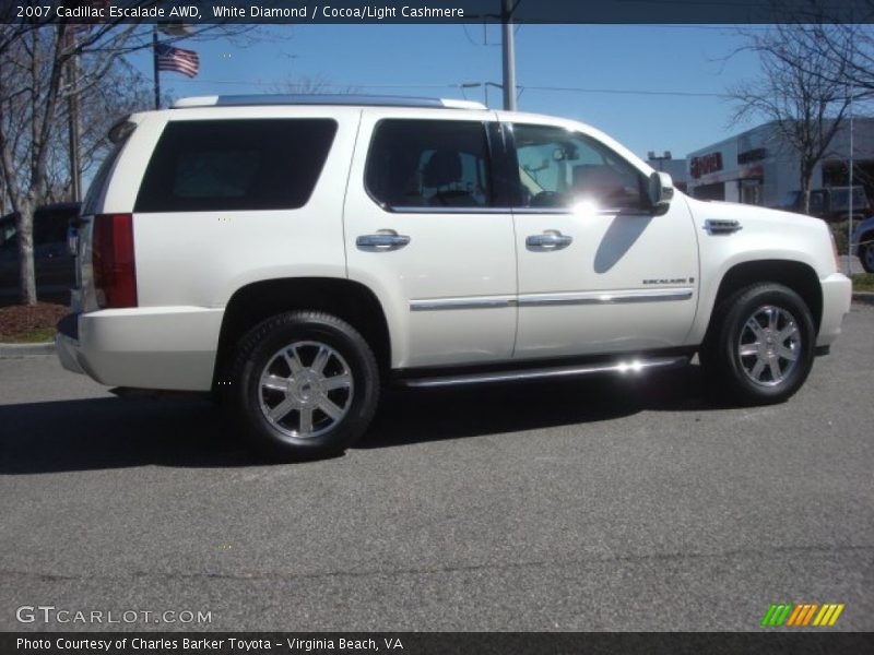 White Diamond / Cocoa/Light Cashmere 2007 Cadillac Escalade AWD