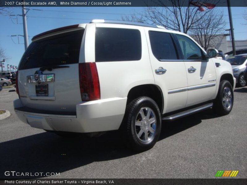White Diamond / Cocoa/Light Cashmere 2007 Cadillac Escalade AWD