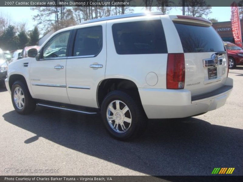 White Diamond / Cocoa/Light Cashmere 2007 Cadillac Escalade AWD