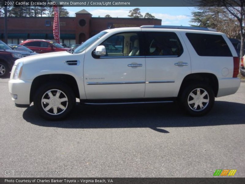 White Diamond / Cocoa/Light Cashmere 2007 Cadillac Escalade AWD