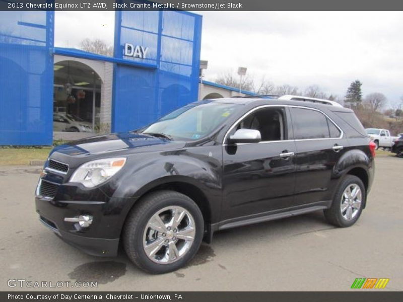 Black Granite Metallic / Brownstone/Jet Black 2013 Chevrolet Equinox LTZ AWD