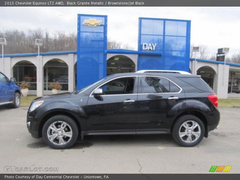 Black Granite Metallic / Brownstone/Jet Black 2013 Chevrolet Equinox LTZ AWD