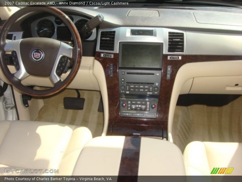 White Diamond / Cocoa/Light Cashmere 2007 Cadillac Escalade AWD