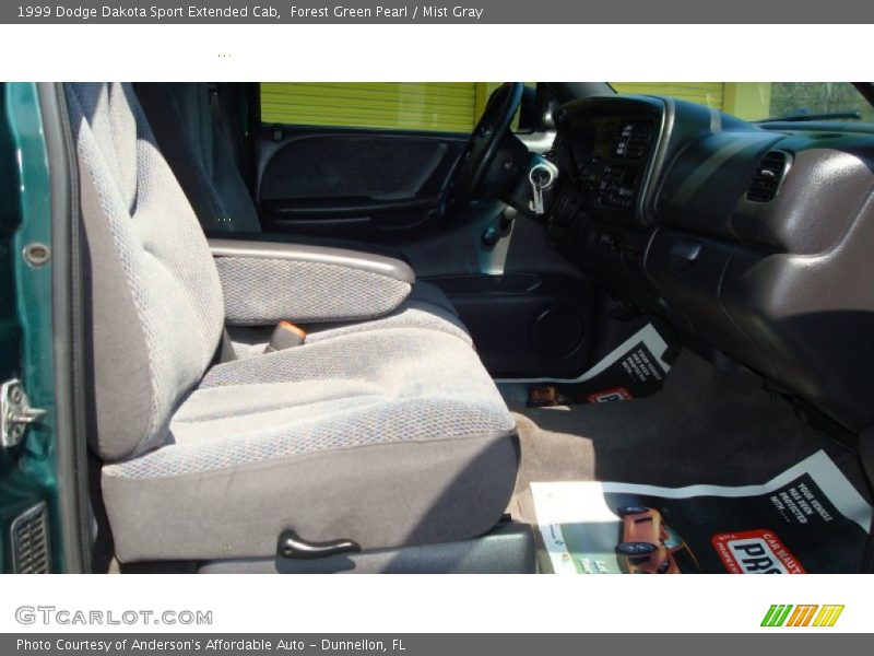 Forest Green Pearl / Mist Gray 1999 Dodge Dakota Sport Extended Cab