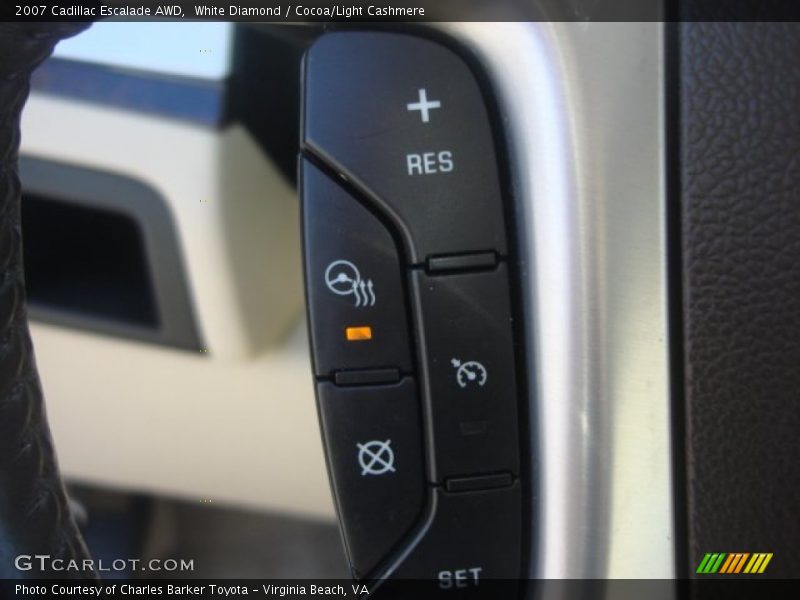 White Diamond / Cocoa/Light Cashmere 2007 Cadillac Escalade AWD