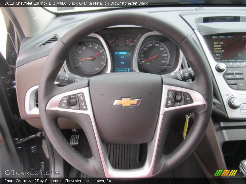 Black Granite Metallic / Brownstone/Jet Black 2013 Chevrolet Equinox LTZ AWD