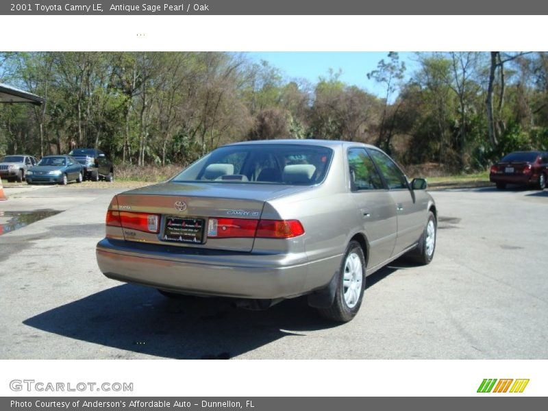 Antique Sage Pearl / Oak 2001 Toyota Camry LE