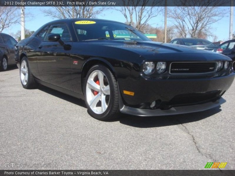 Pitch Black / Dark Slate Gray 2012 Dodge Challenger SRT8 392