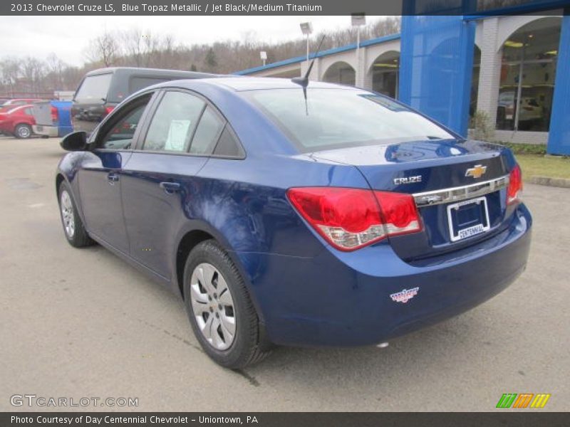 Blue Topaz Metallic / Jet Black/Medium Titanium 2013 Chevrolet Cruze LS