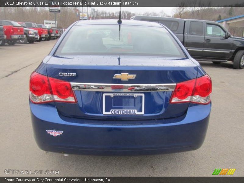 Blue Topaz Metallic / Jet Black/Medium Titanium 2013 Chevrolet Cruze LS
