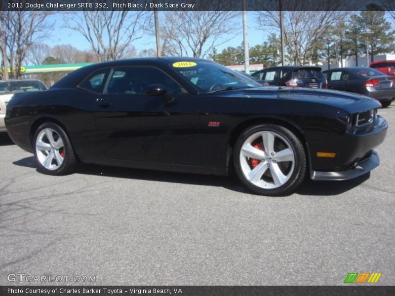 Pitch Black / Dark Slate Gray 2012 Dodge Challenger SRT8 392