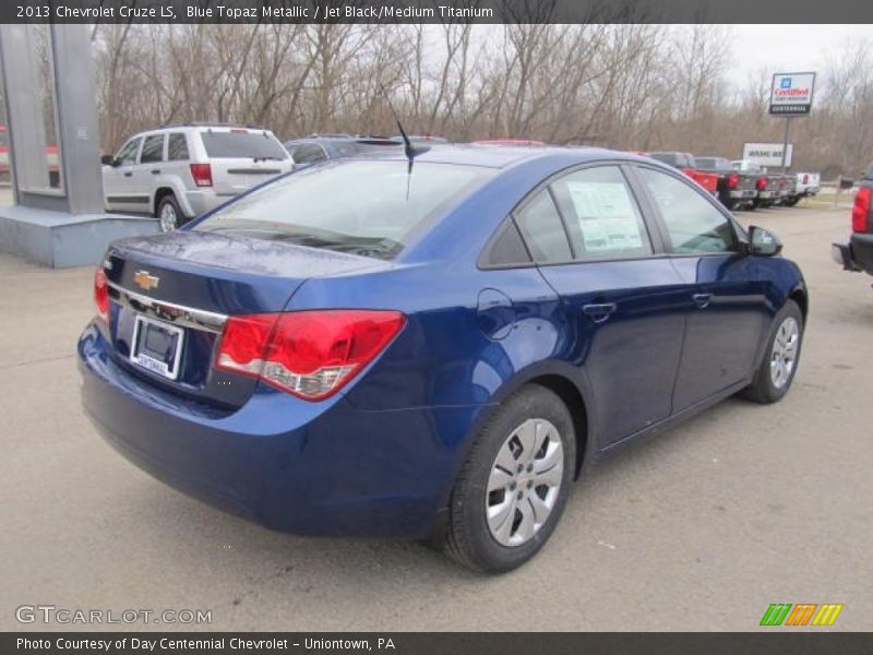 Blue Topaz Metallic / Jet Black/Medium Titanium 2013 Chevrolet Cruze LS