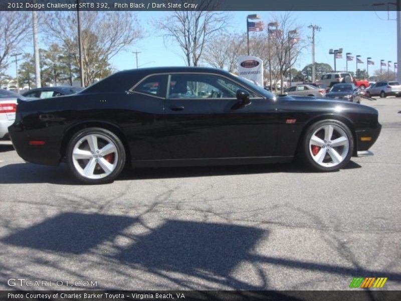 Pitch Black / Dark Slate Gray 2012 Dodge Challenger SRT8 392