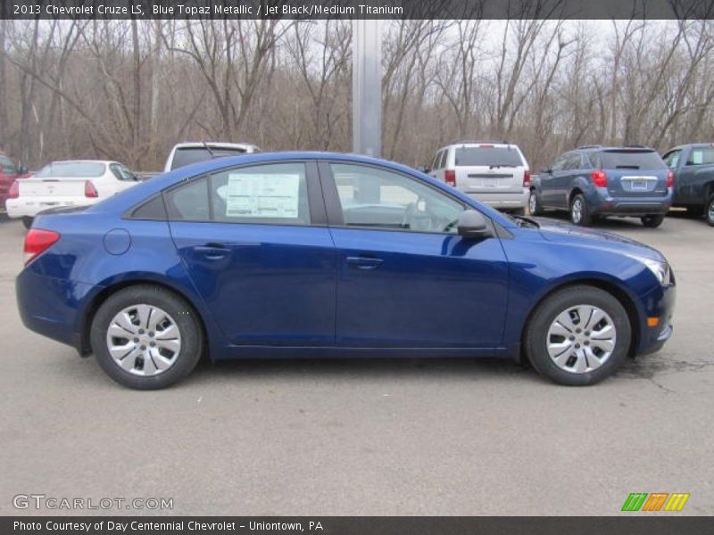 Blue Topaz Metallic / Jet Black/Medium Titanium 2013 Chevrolet Cruze LS