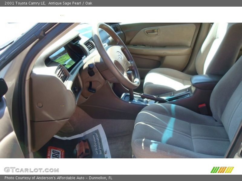 Antique Sage Pearl / Oak 2001 Toyota Camry LE