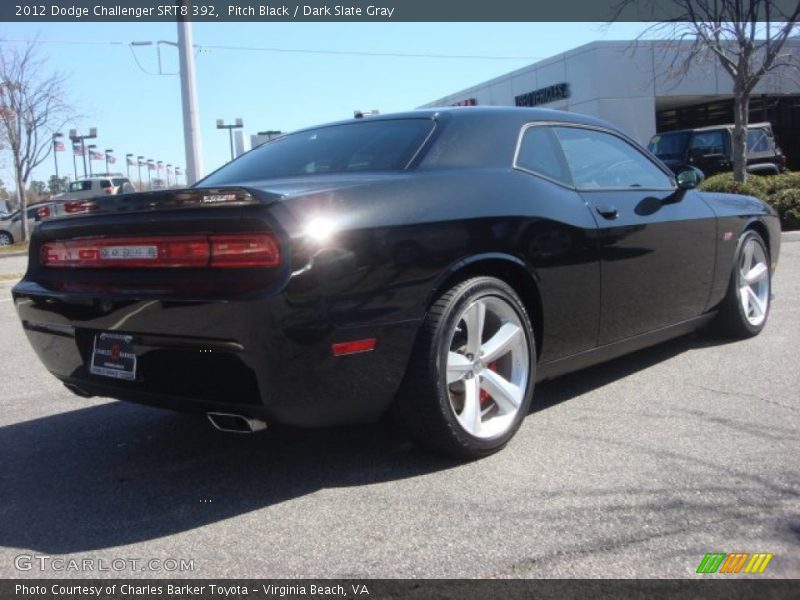 Pitch Black / Dark Slate Gray 2012 Dodge Challenger SRT8 392