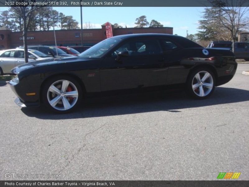 Pitch Black / Dark Slate Gray 2012 Dodge Challenger SRT8 392