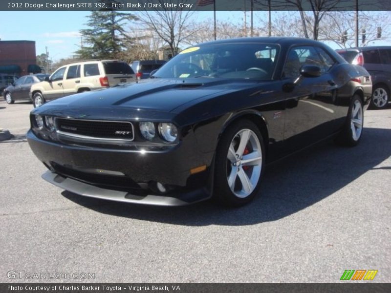 Pitch Black / Dark Slate Gray 2012 Dodge Challenger SRT8 392