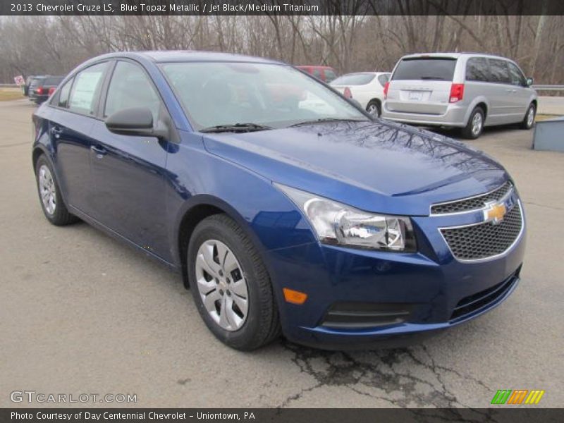 Blue Topaz Metallic / Jet Black/Medium Titanium 2013 Chevrolet Cruze LS