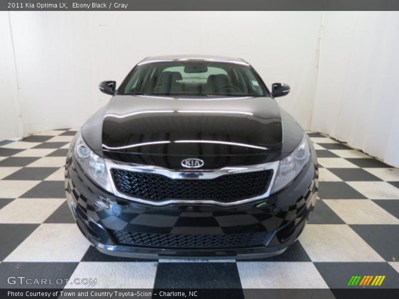 Ebony Black / Gray 2011 Kia Optima LX