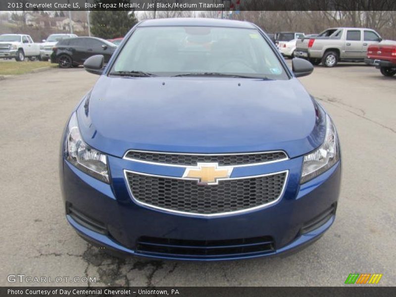 Blue Topaz Metallic / Jet Black/Medium Titanium 2013 Chevrolet Cruze LS