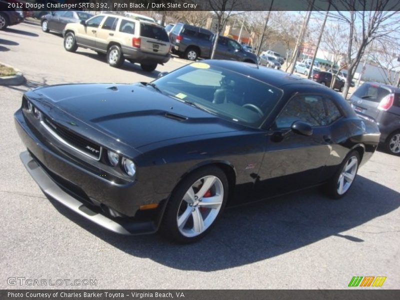 Pitch Black / Dark Slate Gray 2012 Dodge Challenger SRT8 392