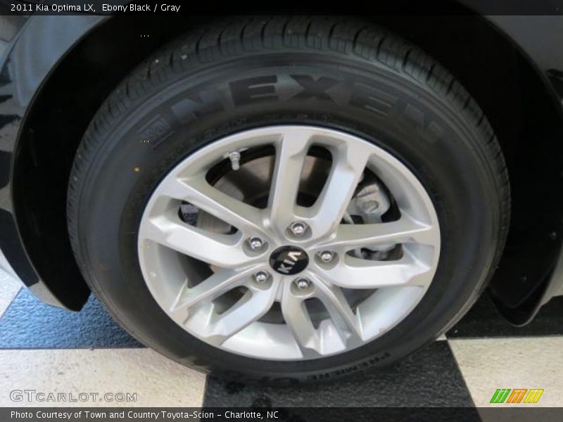 Ebony Black / Gray 2011 Kia Optima LX