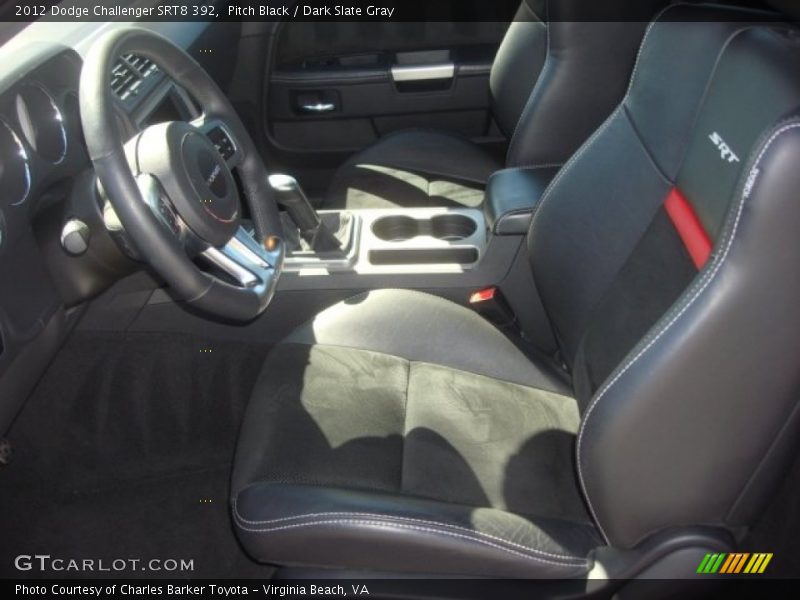 Pitch Black / Dark Slate Gray 2012 Dodge Challenger SRT8 392