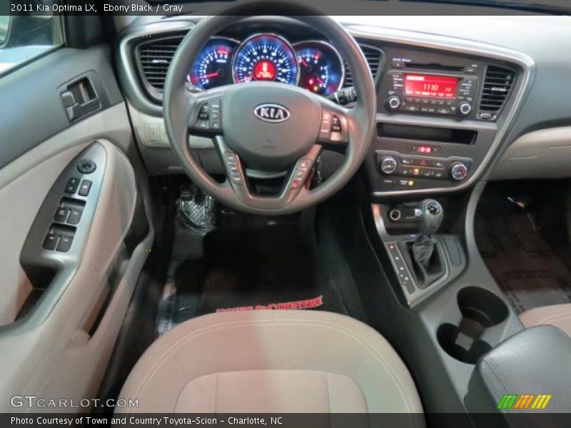 Ebony Black / Gray 2011 Kia Optima LX