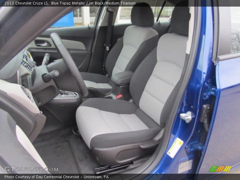 Blue Topaz Metallic / Jet Black/Medium Titanium 2013 Chevrolet Cruze LS