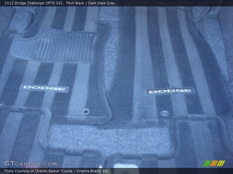 Pitch Black / Dark Slate Gray 2012 Dodge Challenger SRT8 392