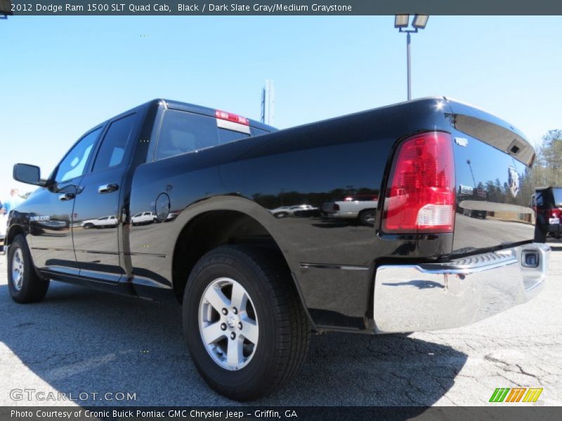 Black / Dark Slate Gray/Medium Graystone 2012 Dodge Ram 1500 SLT Quad Cab