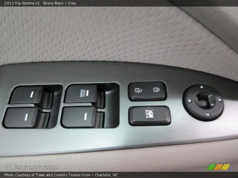 Ebony Black / Gray 2011 Kia Optima LX