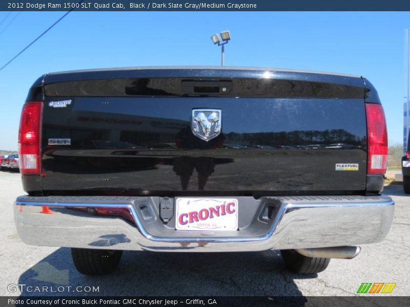 Black / Dark Slate Gray/Medium Graystone 2012 Dodge Ram 1500 SLT Quad Cab